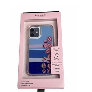 kate spade Hot air Balloon iphone 12 mini up & away liquid case
